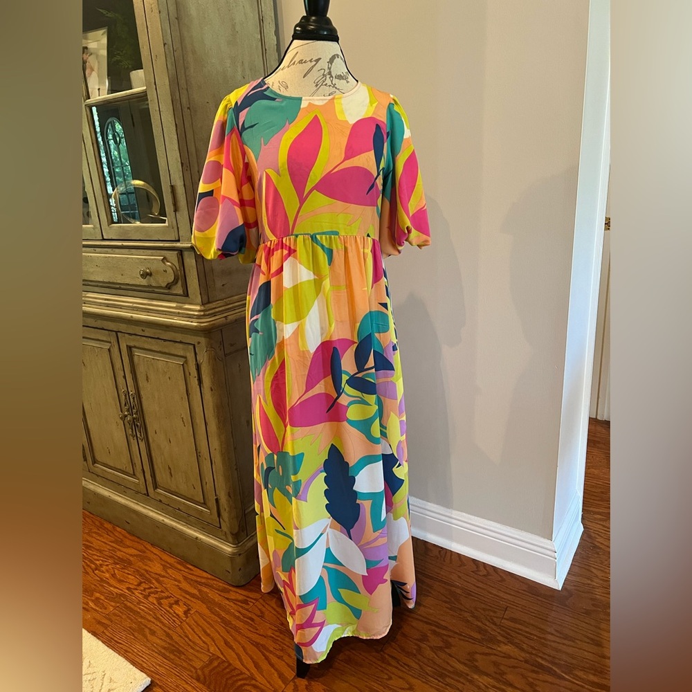 Flowery Long Dress